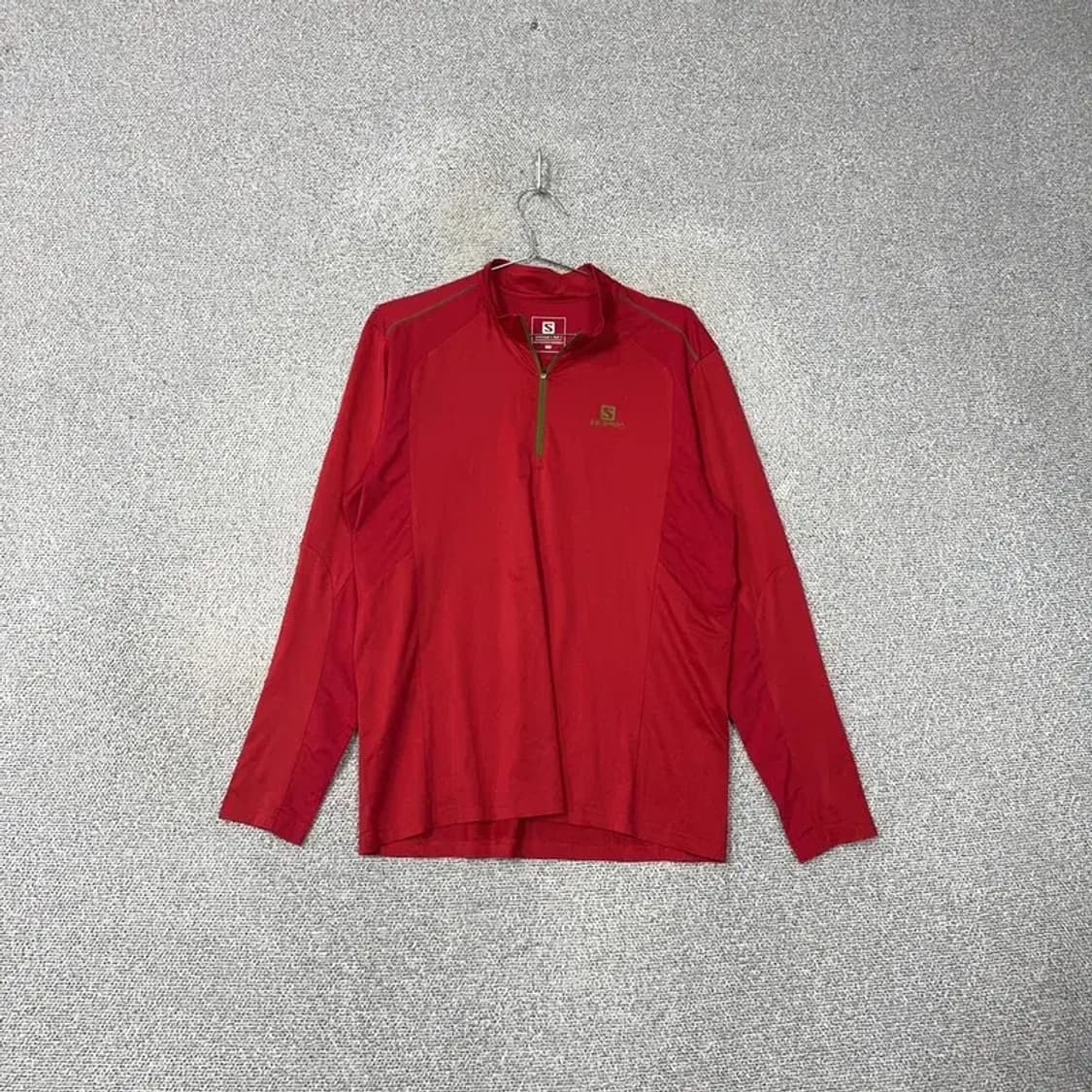 살로몬 로고 기능성 반집업 긴팔티 105 상품이미지1