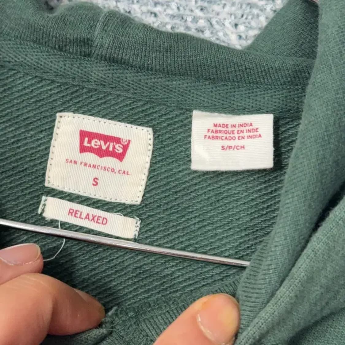 리바이스 캐주얼 스펠로고 후드티 S 상품이미지3