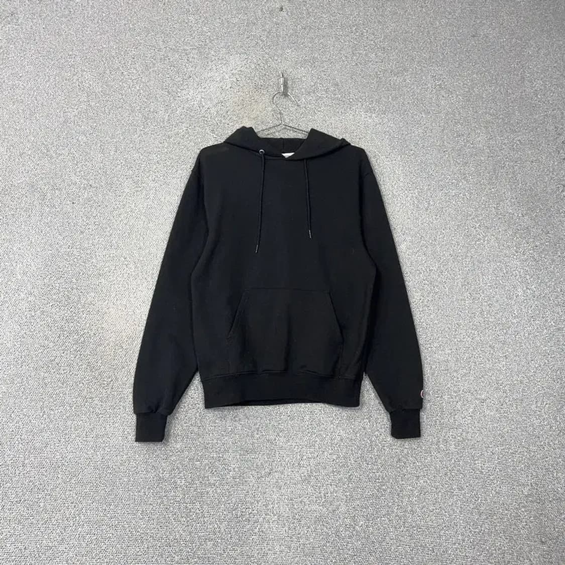 챔피온 캐주얼 로고 블랙 후드티 S 상품이미지1