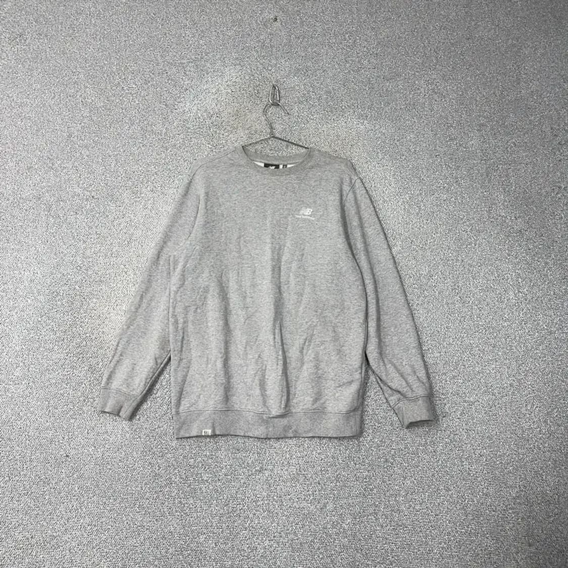 뉴발란스 그레이 로고 맨투맨 95 상품이미지1