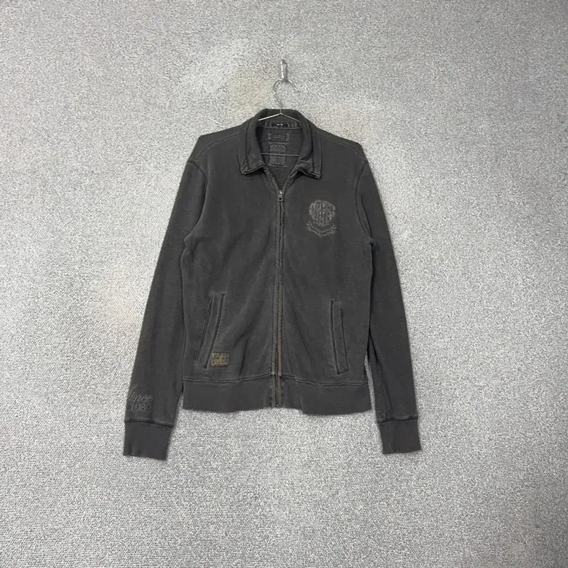 빈폴 빈티지 피그먼트 그레이 코튼 집업 자켓 105 상품이미지1