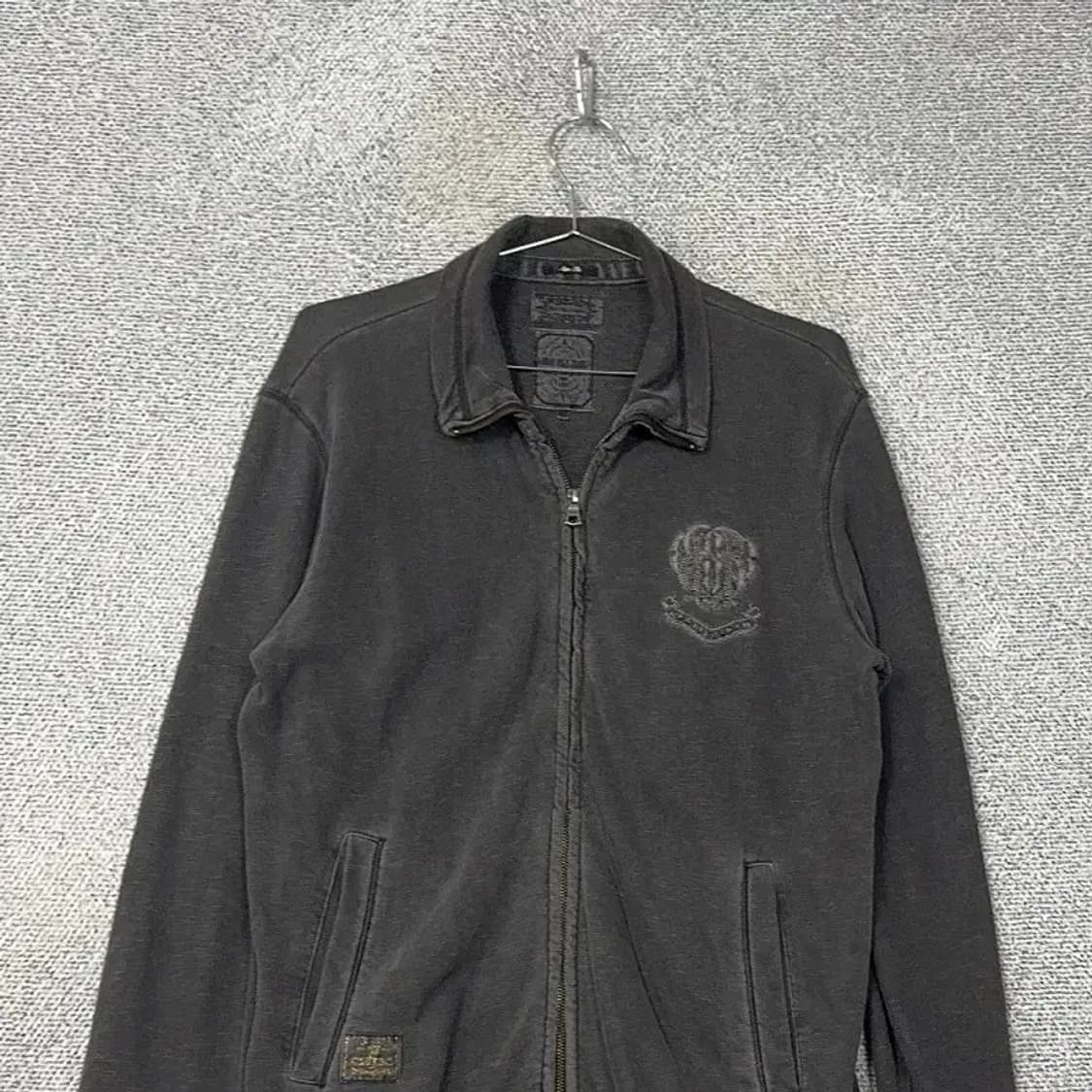 빈폴 빈티지 피그먼트 그레이 코튼 집업 자켓 105 상품이미지3