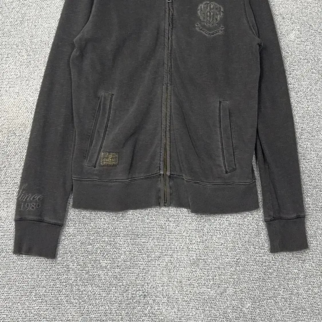 빈폴 빈티지 피그먼트 그레이 코튼 집업 자켓 105 상품이미지4