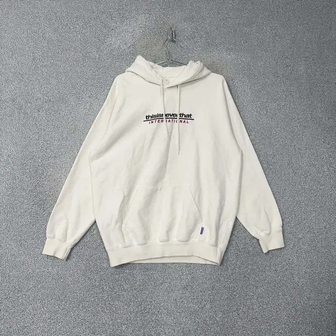 디스이즈네버댓 스펠로고 오버핏 스웻 후드티 M 상품이미지1