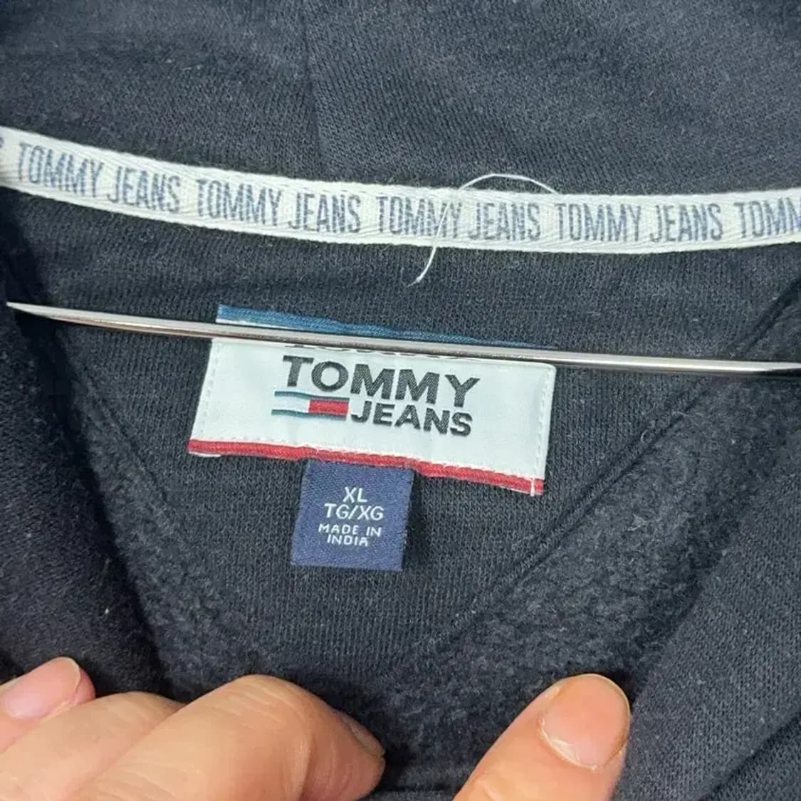 타미 진스 프린팅 캐주얼 후드티 XL 상품이미지3