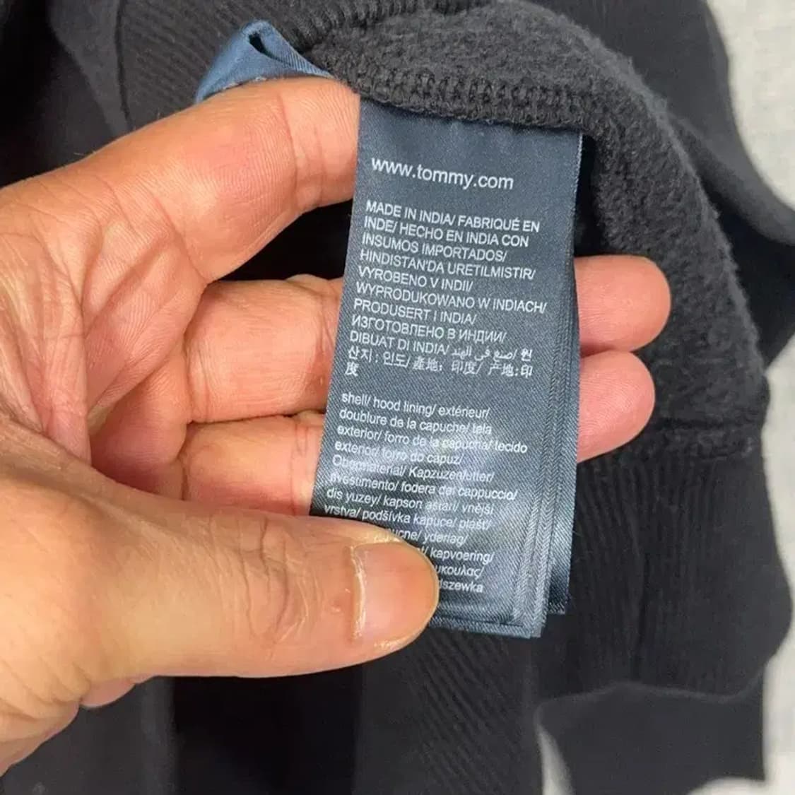 타미 진스 프린팅 캐주얼 후드티 XL 상품이미지4