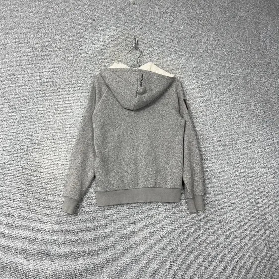 뉴발란스 캐주얼 로고 보아털 양털 후드집업 90 상품이미지2