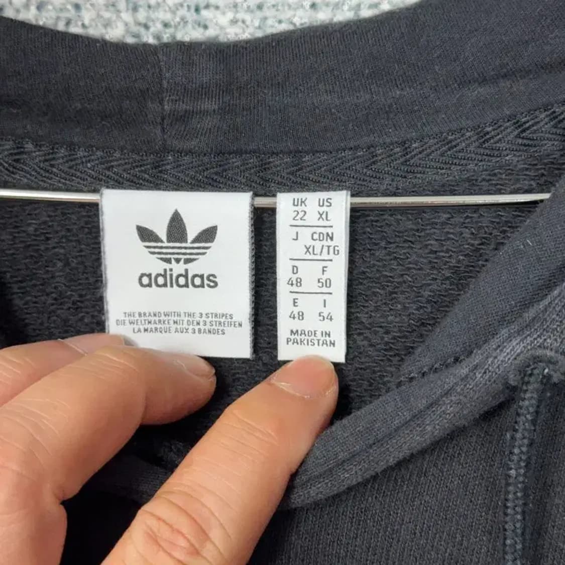 아디다스 빅로고 오버핏 후드티 XL 상품이미지3