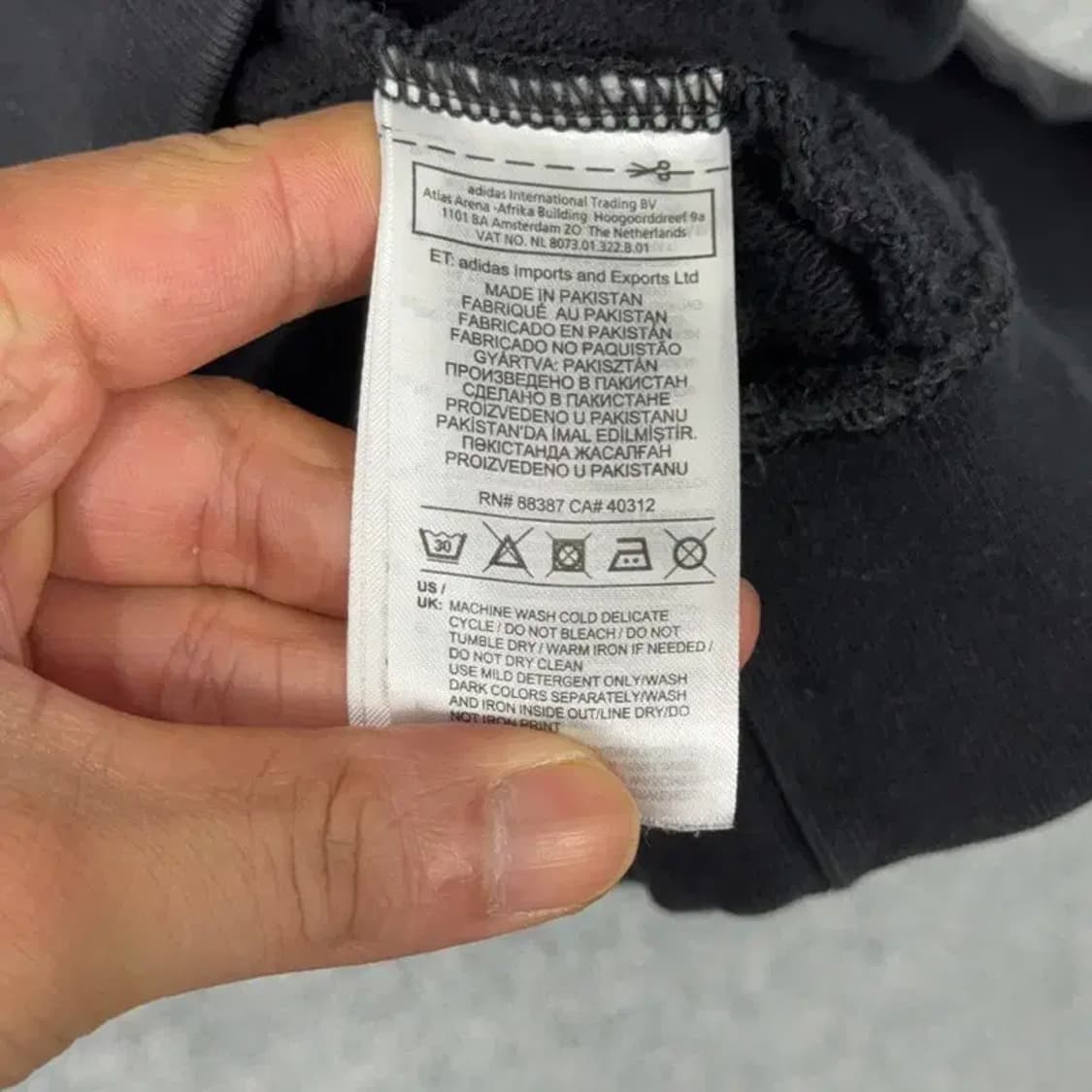 아디다스 빅로고 오버핏 후드티 XL 상품이미지4