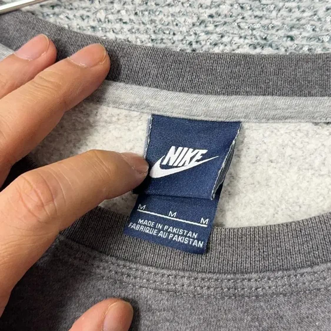 나이키 그레이 로고 맨투맨 M 상품이미지3