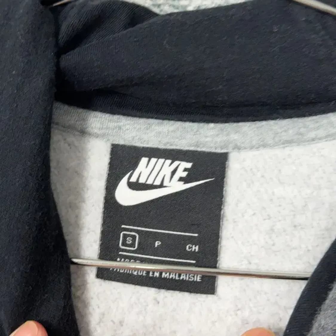 나이키 프린팅 그레이 후드티 S 상품이미지3