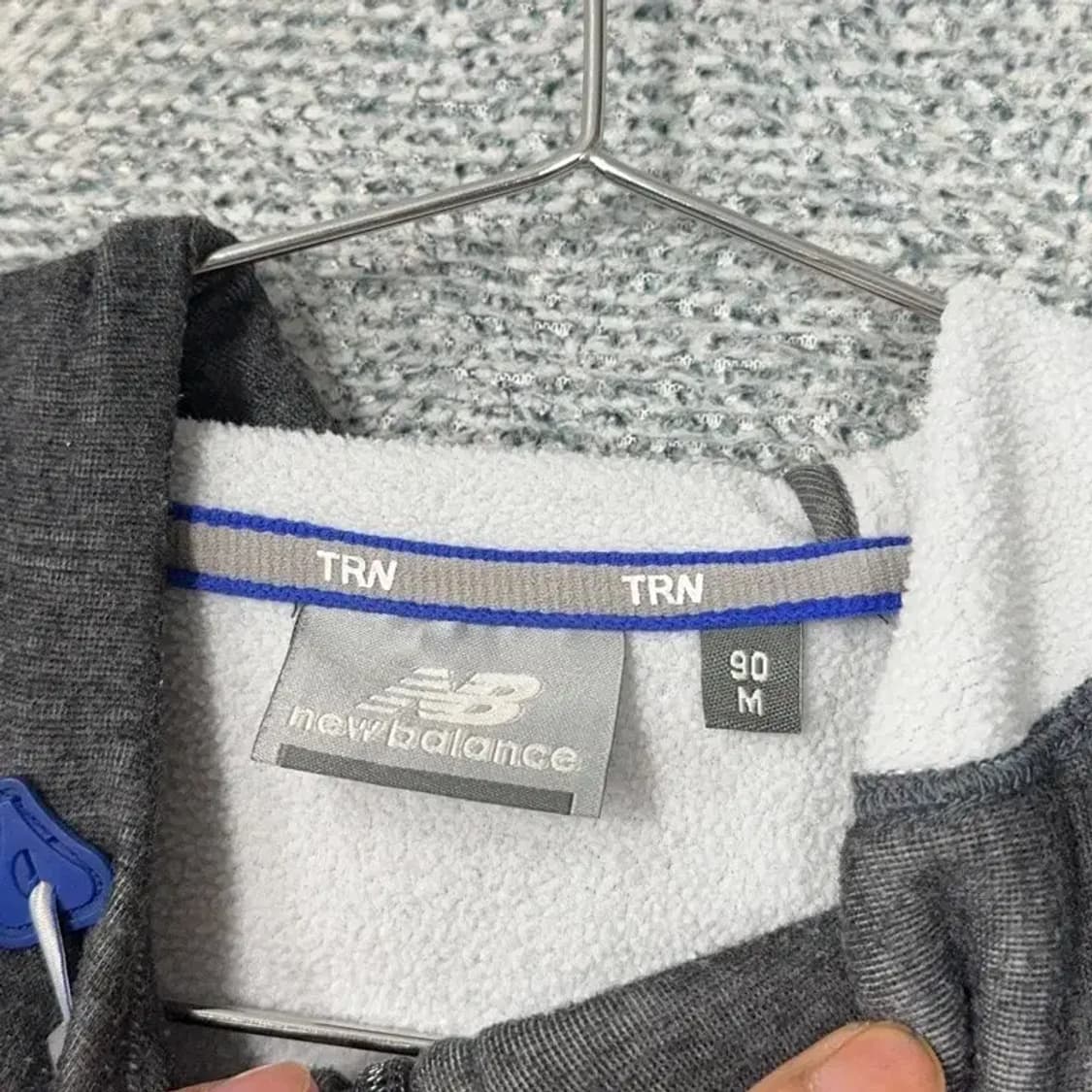 뉴발란스 그레이 기능성 후드집업 90 상품이미지3