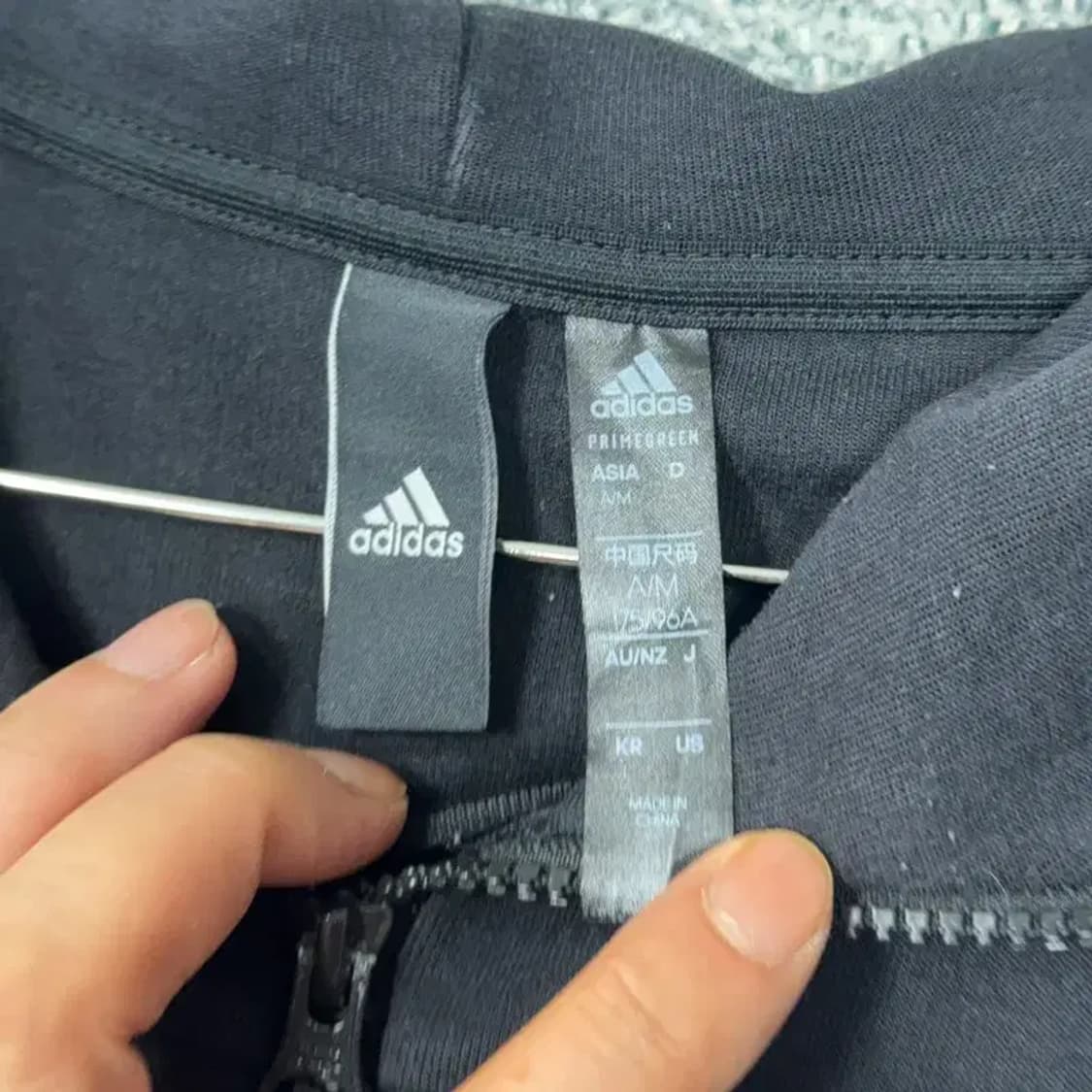 아디다스 로고 후드집업 L 상품이미지3