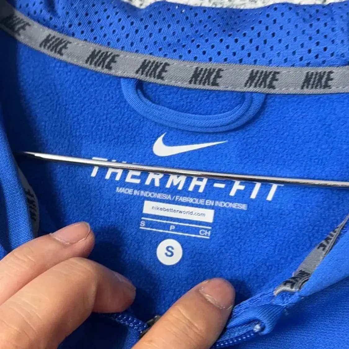 나이키 써마핏 블루 기능성 후드집업 S 상품이미지3