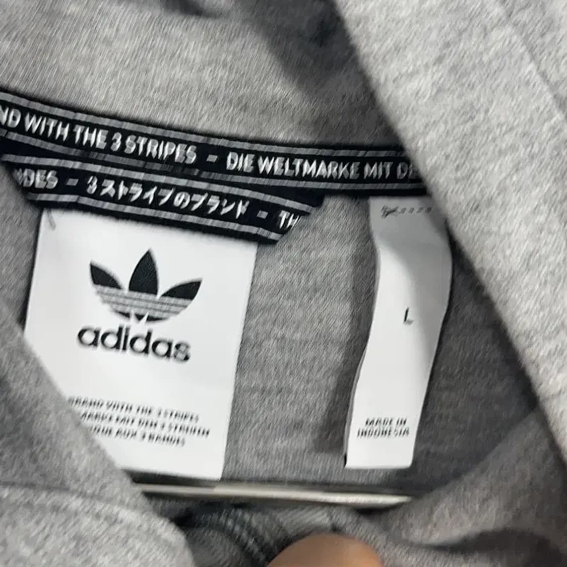 아디다스 캐주얼 삼선 후드집업 L 상품이미지3