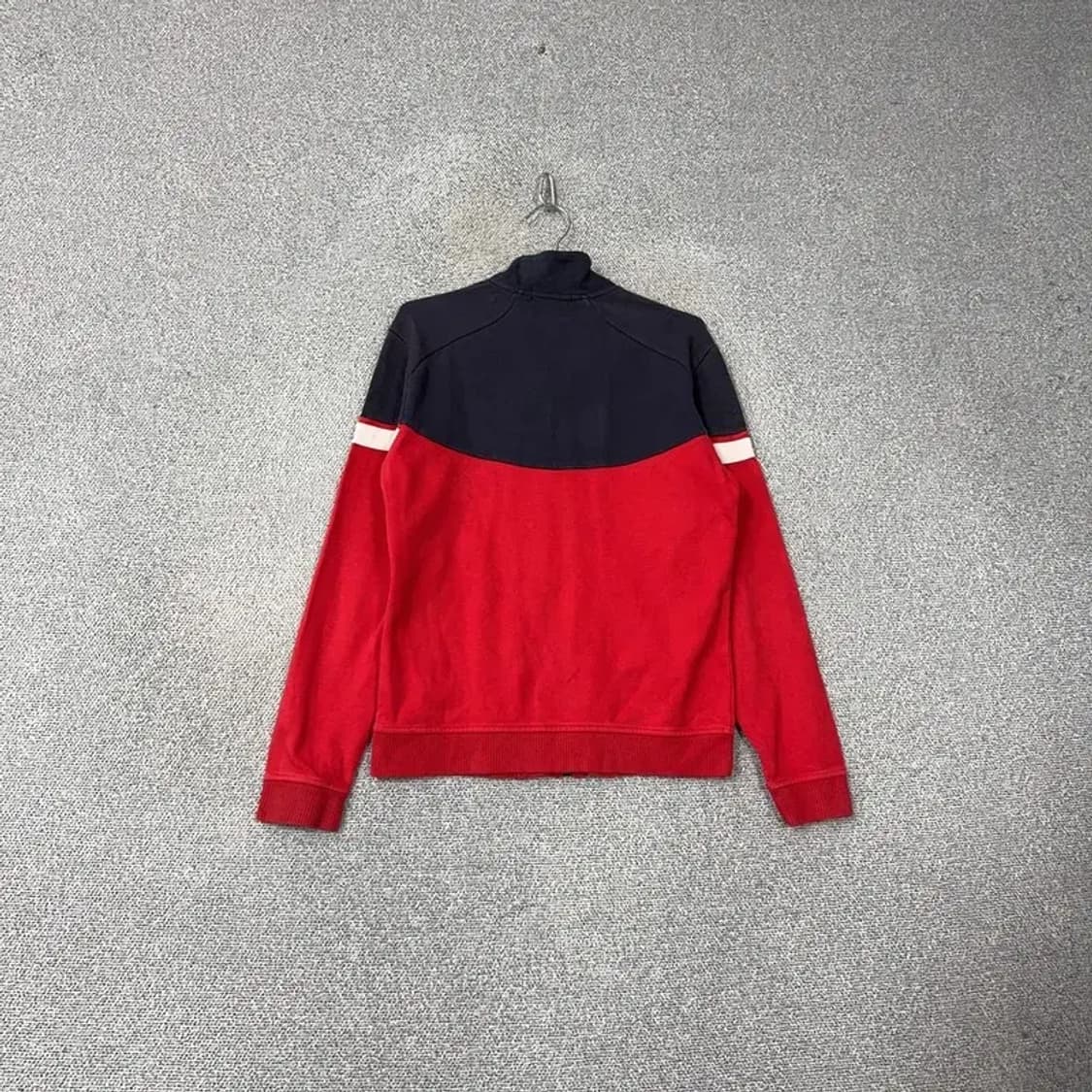 휠라 투톤 레드 트랙탑 집업 져지 M 상품이미지2