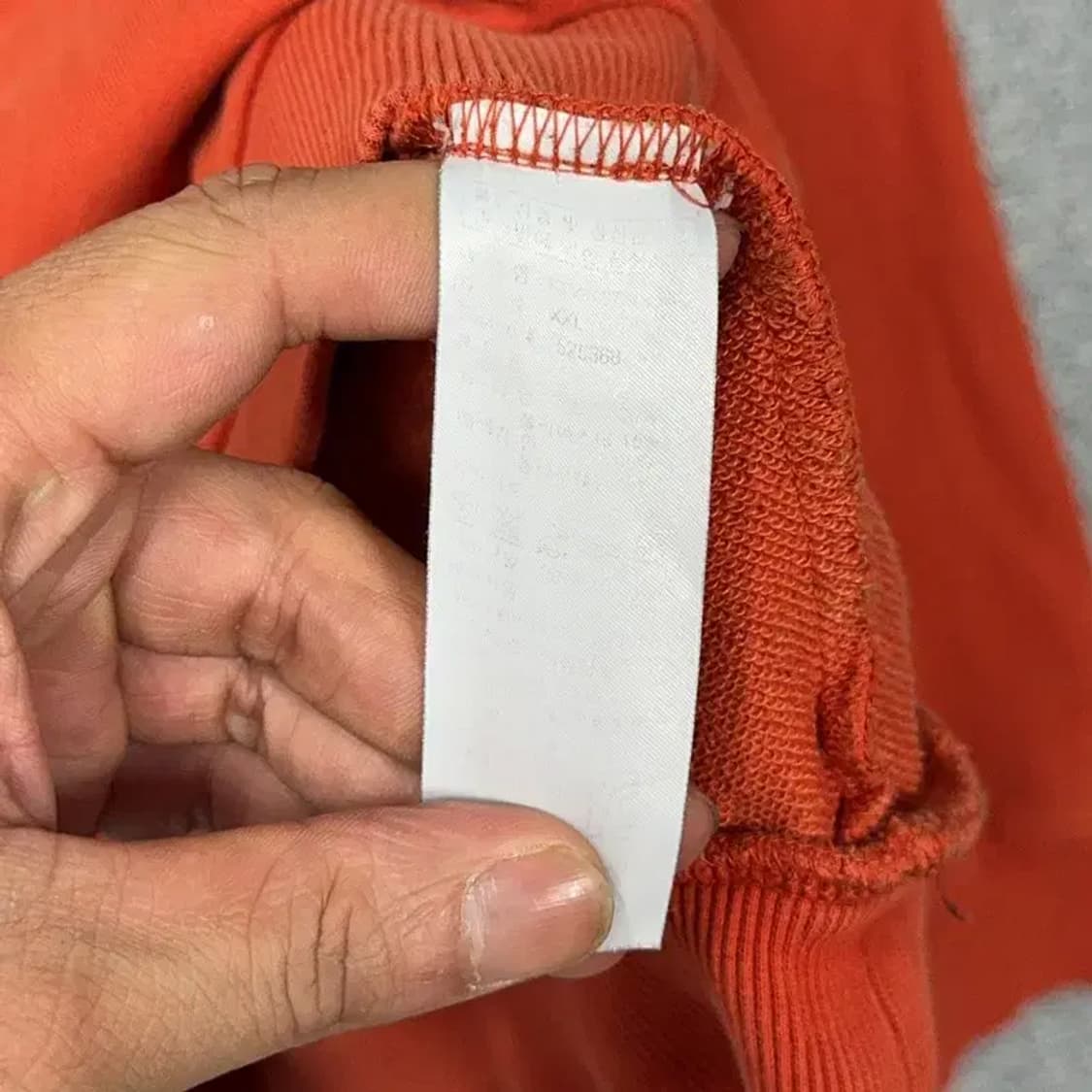 아디다스 오렌지 로고 오버핏 맨투맨 XXL 상품이미지4