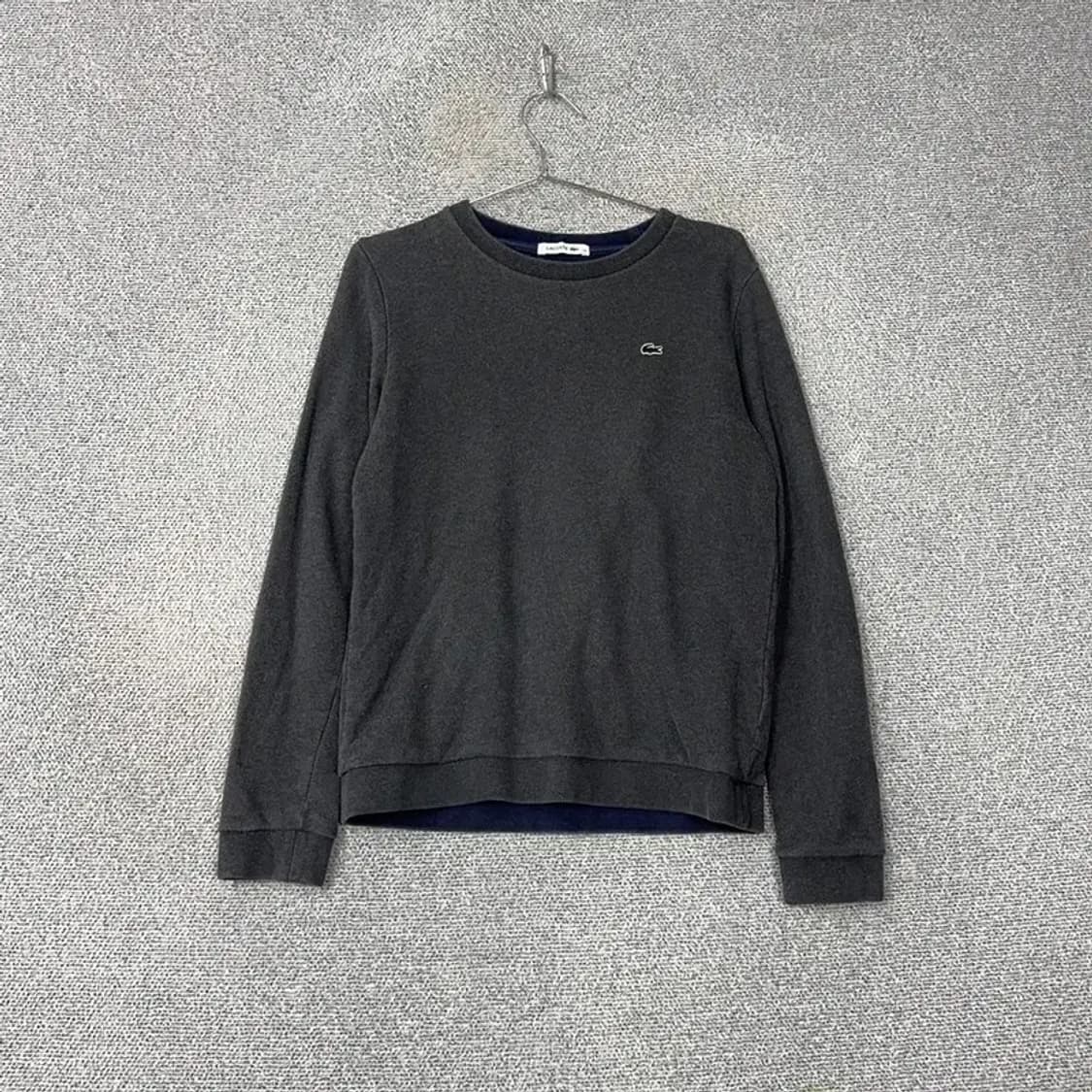 라코스테 여성 그레이 로고 맨투맨 100 상품이미지1