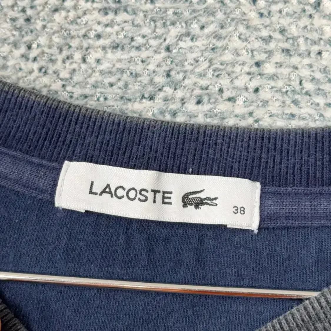 라코스테 여성 그레이 로고 맨투맨 100 상품이미지3