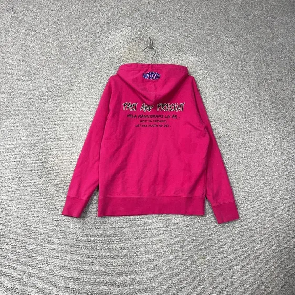앤더슨벨 로고 핫핑크 오버핏 후드티 M 상품이미지2