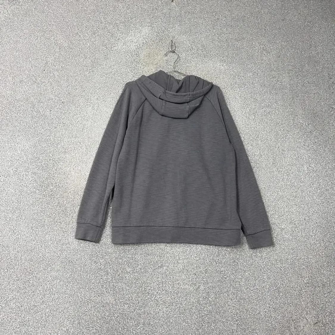 나이키 박스 로고 그레이 오버핏 후드집업 L 상품이미지2