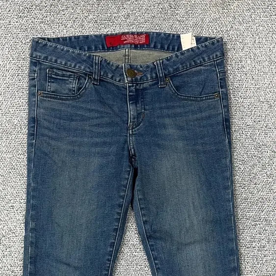 게스 금장 로고 여성 캐주얼 스키니진 27 상품이미지3