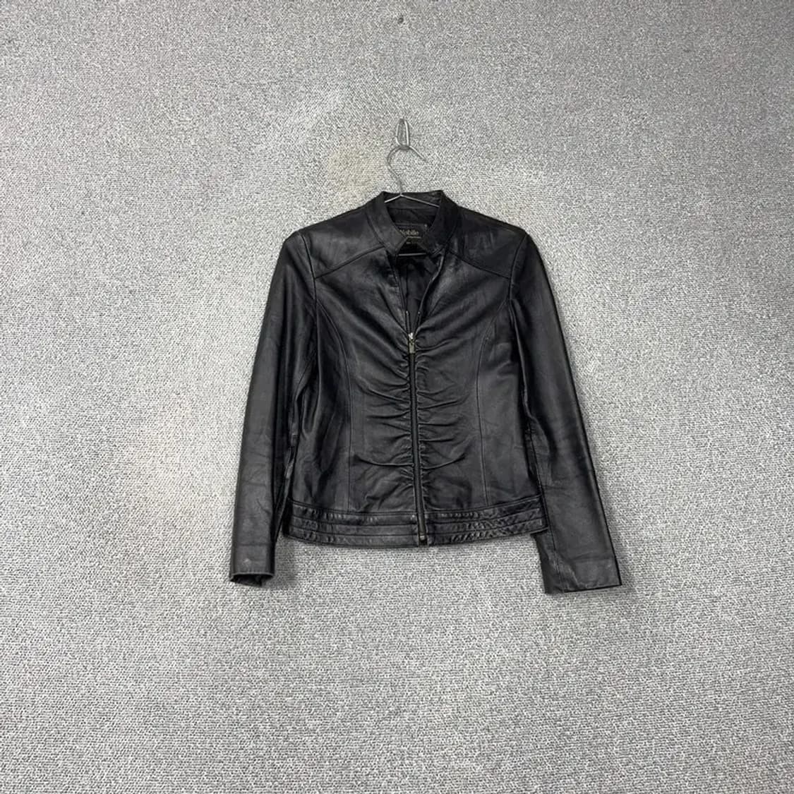 빈티지 램스킨 Y2K 트임 레더 자켓 55 상품이미지1