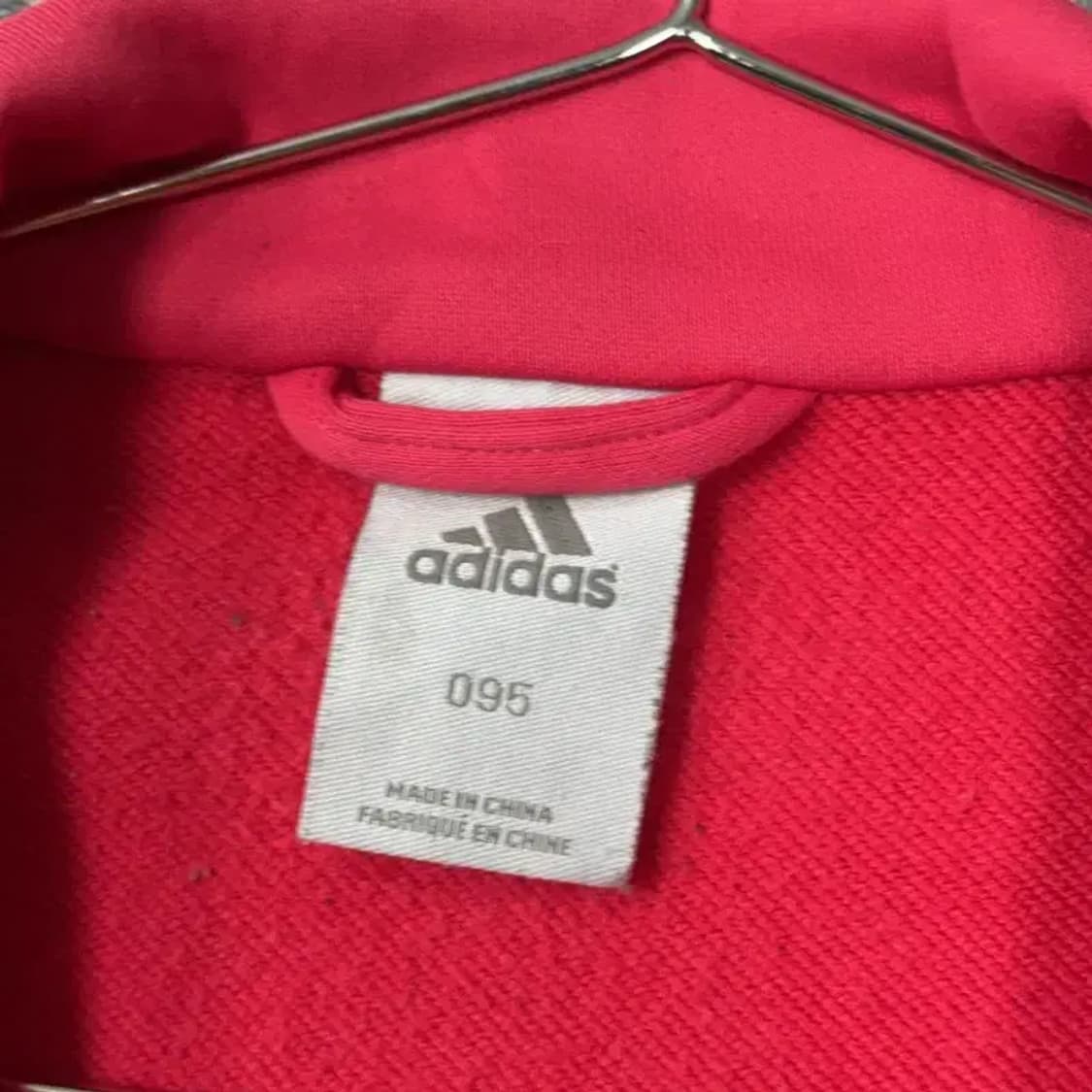 아디다스 오리지날 핑크 로고 삼선 트랙탑 저지 95 상품이미지4