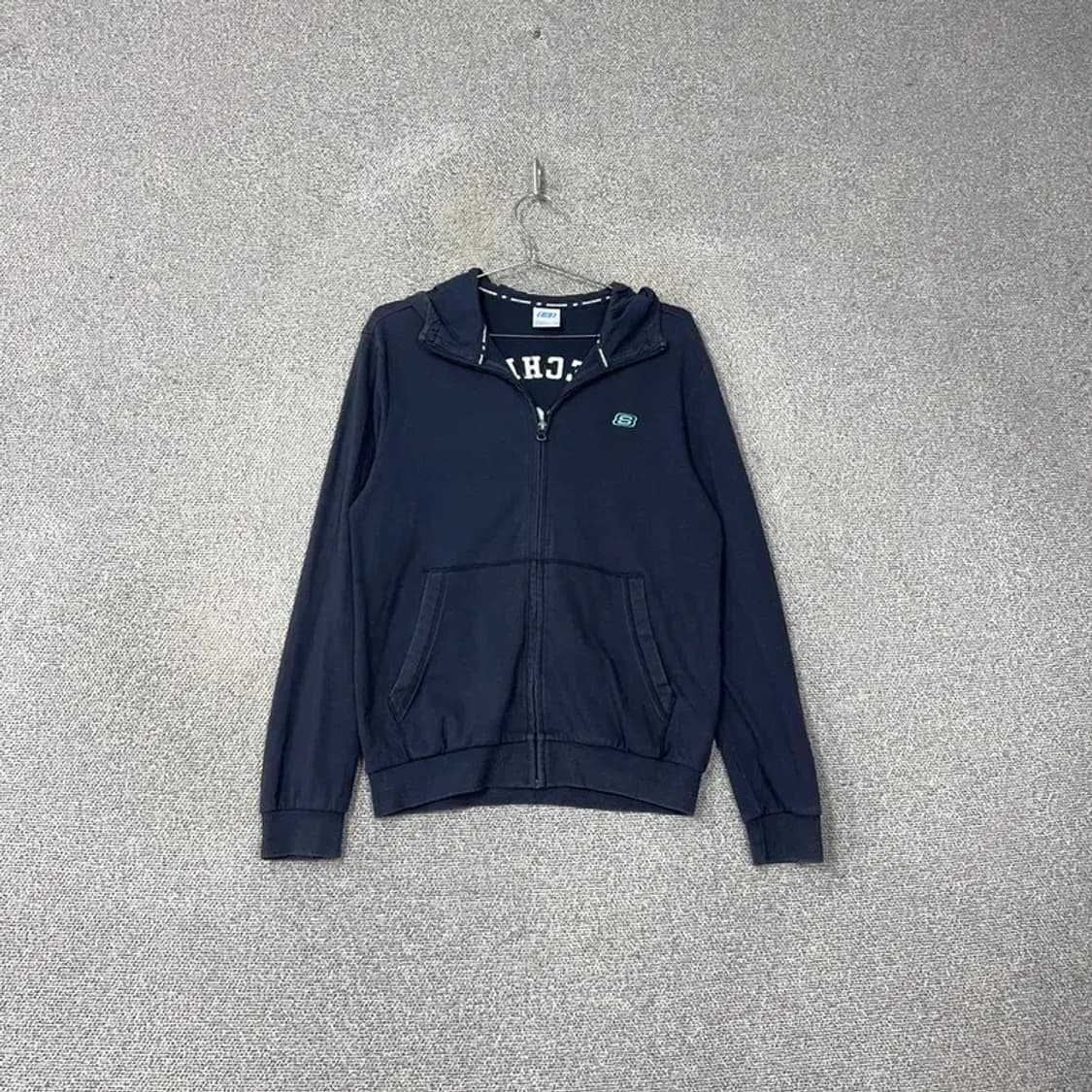 스케쳐스 네이비 로고 후드집업 95 상품이미지1