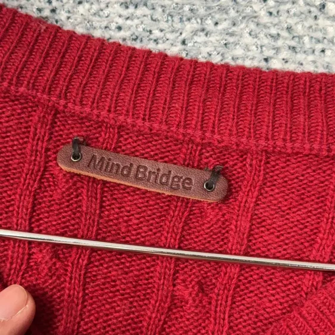 마인드브릿지 레드 케이블 꽈베기 니트 95 상품이미지5