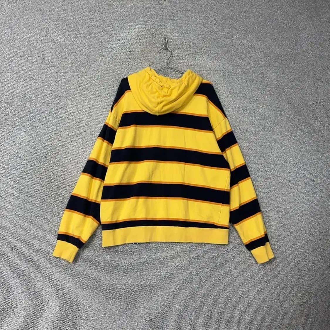 로맨틱크라운 스트라이프 옐로우 후드티 L 상품이미지2