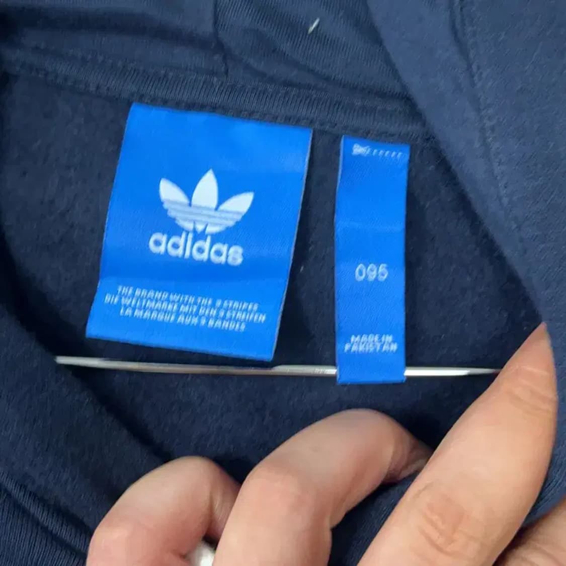 아디다스 트레포일 빅로고 네이비 후드티 095 상품이미지3