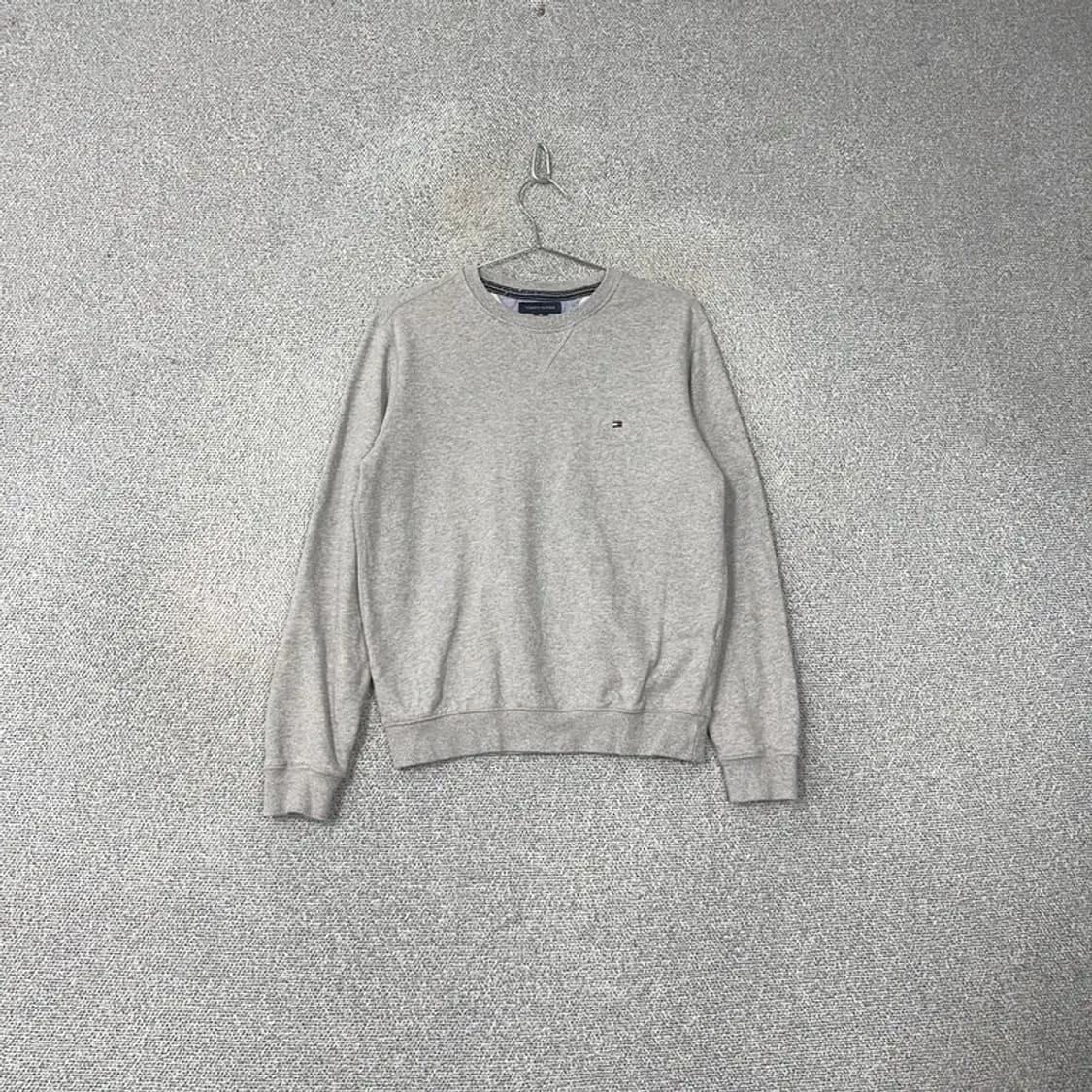 타미힐피거 로고 그레이 맨투맨 XS 상품이미지1