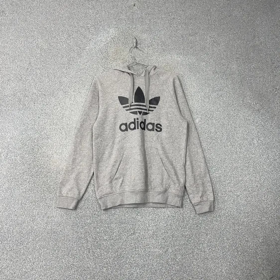 아디다스 프트레포일 빅로고 그레이 후드티 M 상품이미지1