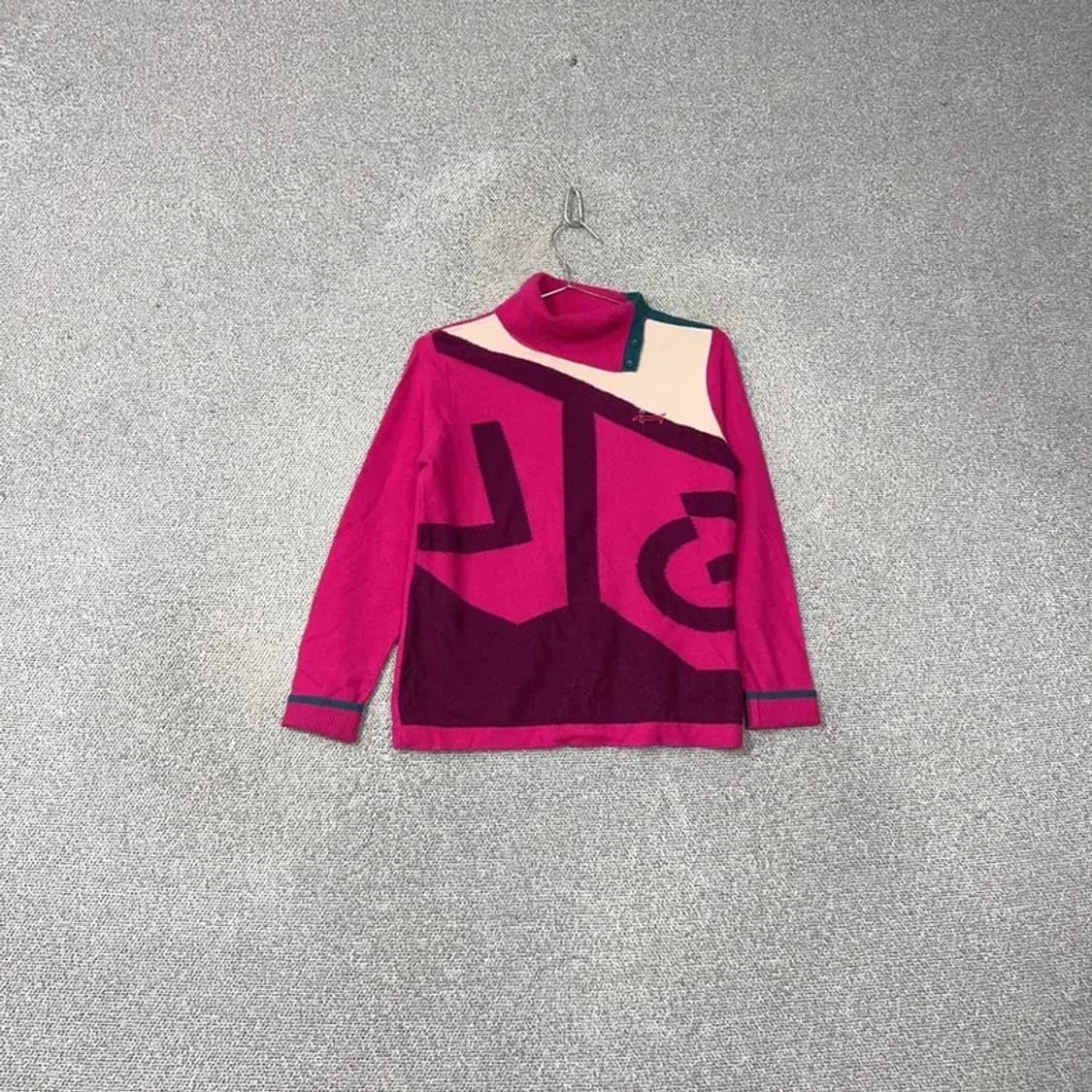 루이까스텔 골프 여성 핫핑크 울 니트 95 상품이미지1