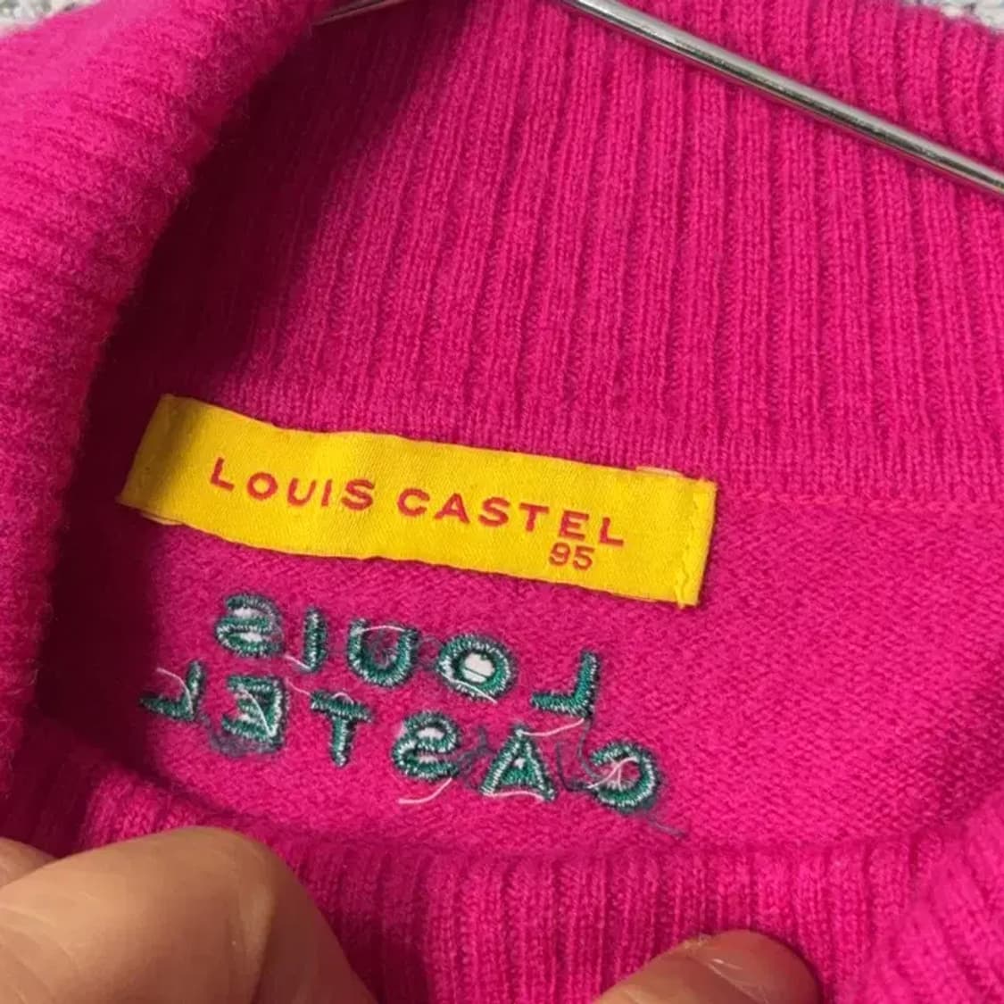 루이까스텔 골프 여성 핫핑크 울 니트 95 상품이미지3