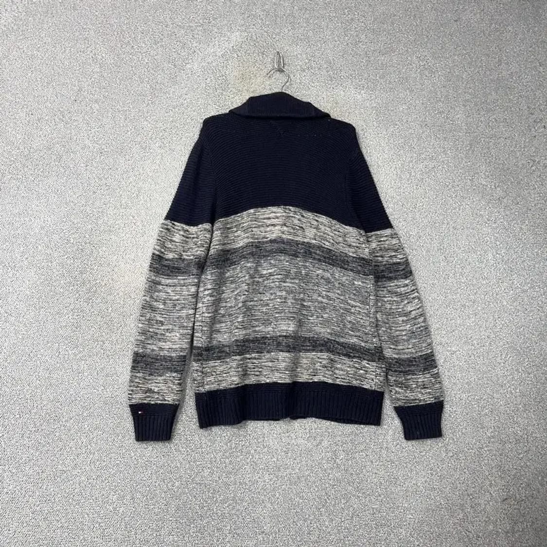 타미힐피거 스트라이프 캐주얼 숄카라 코튼 니트 가디건 L 상품이미지2