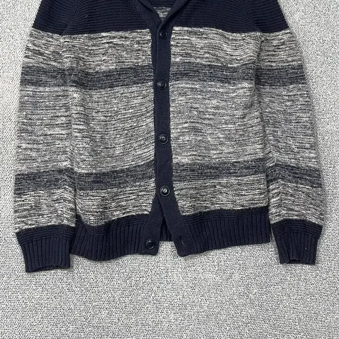 타미힐피거 스트라이프 캐주얼 숄카라 코튼 니트 가디건 L 상품이미지4