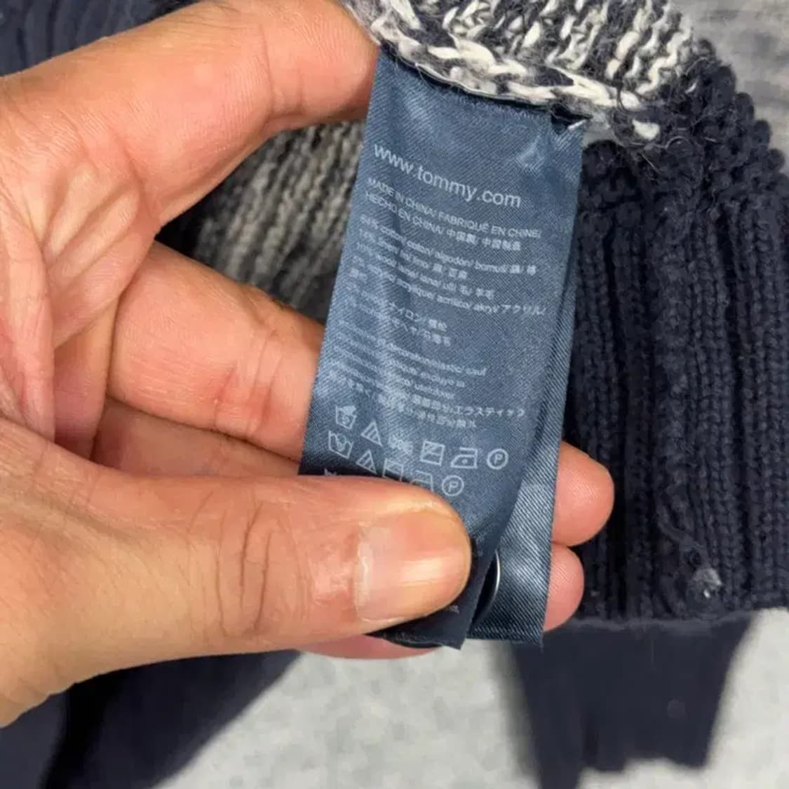 타미힐피거 스트라이프 캐주얼 숄카라 코튼 니트 가디건 L 상품이미지6