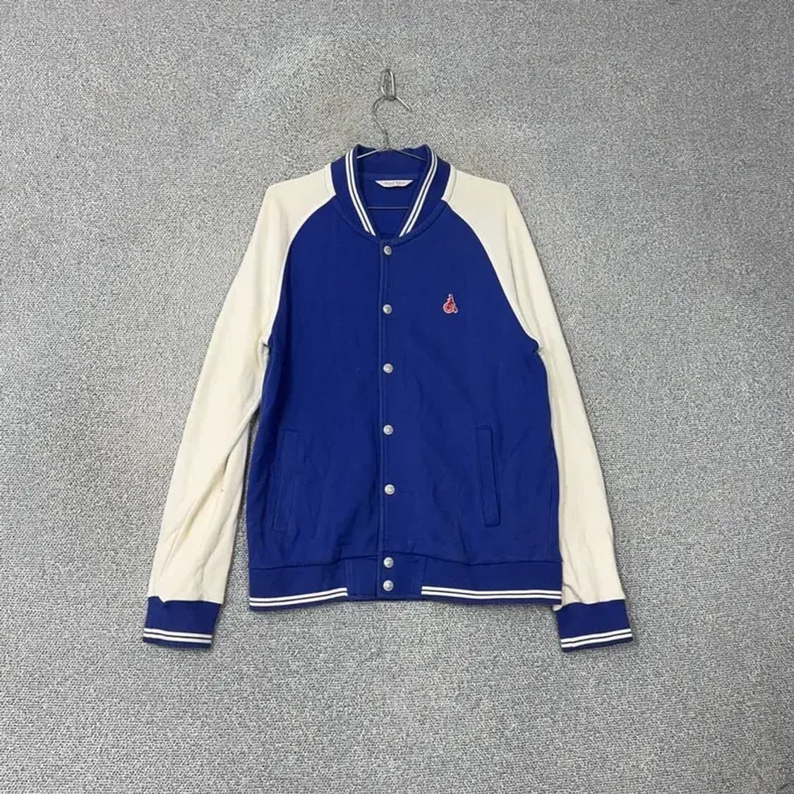 빈폴 로고 단가라 캐주얼 코튼 스타디움 자켓 105 상품이미지1