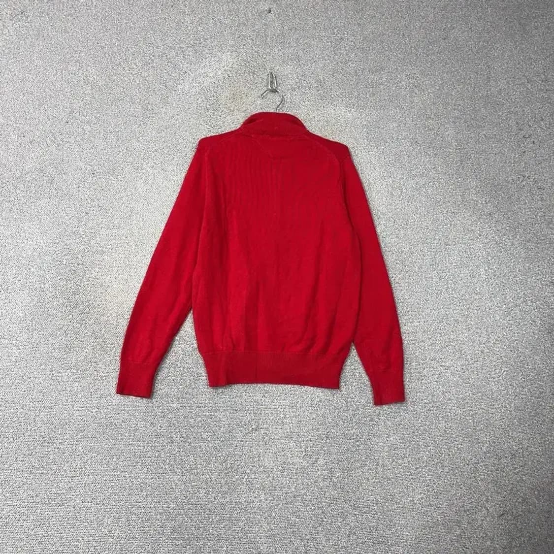 타미힐피거 프리미엄 코튼 레드 로고 니트 집업 M 상품이미지2