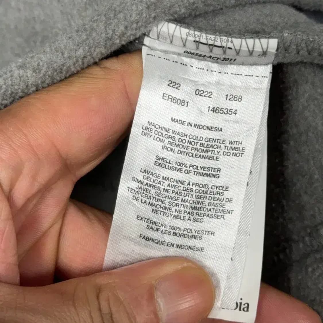 콜롬비아 캐주얼 그레이 후리스 집업 M 상품이미지4