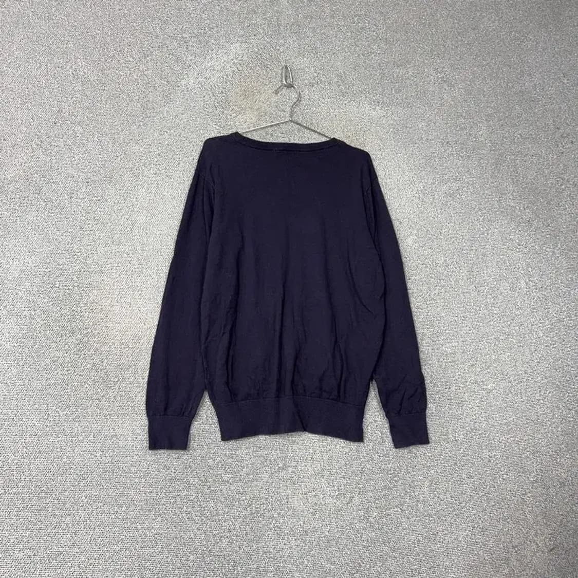 US 폴로 아쎈 네이비 로고 코튼 니트 XL 상품이미지2