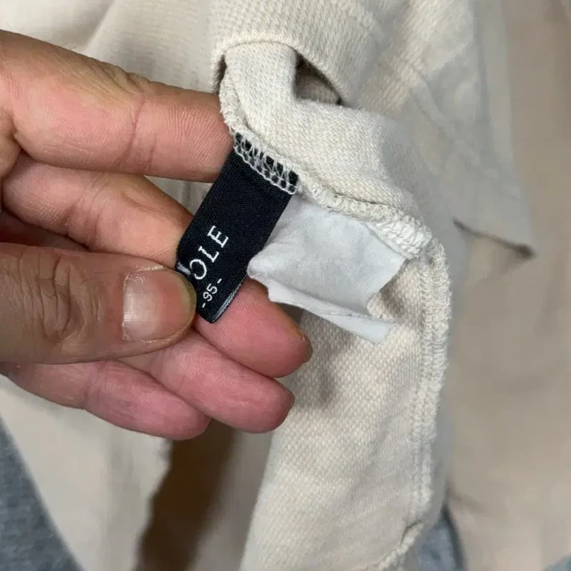 빈폴 남성 캐주얼 반집업 베이지 긴팔티 95 상품이미지4