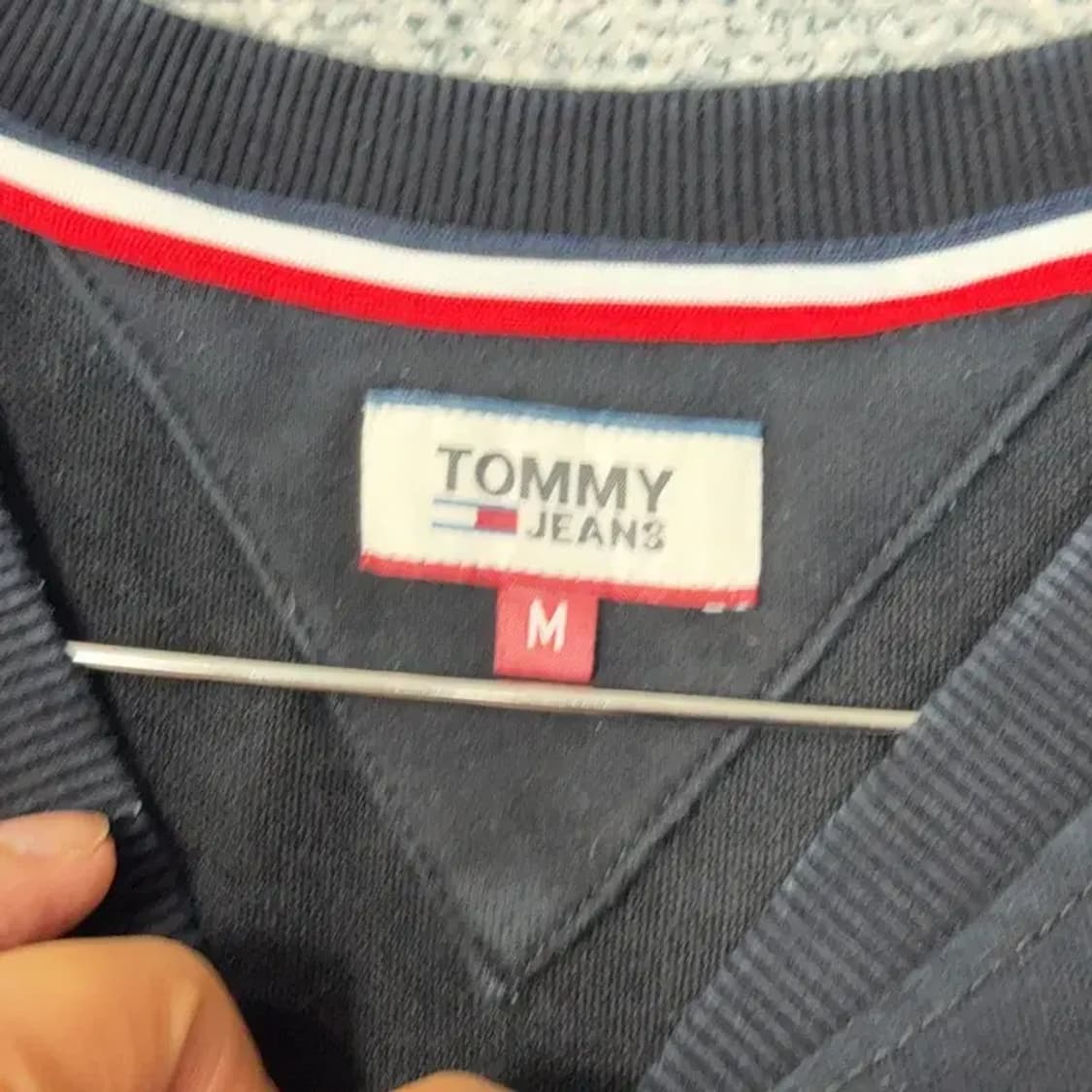 타미 진스 프린팅 블랙 맨투맨 M 상품이미지3