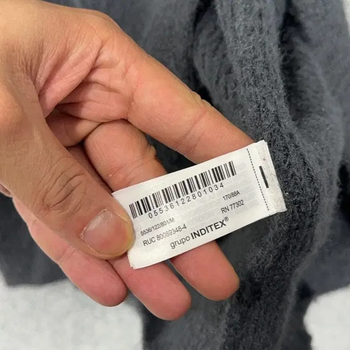 자라 여성 그레이 니트 롱 가디건 M 상품이미지4