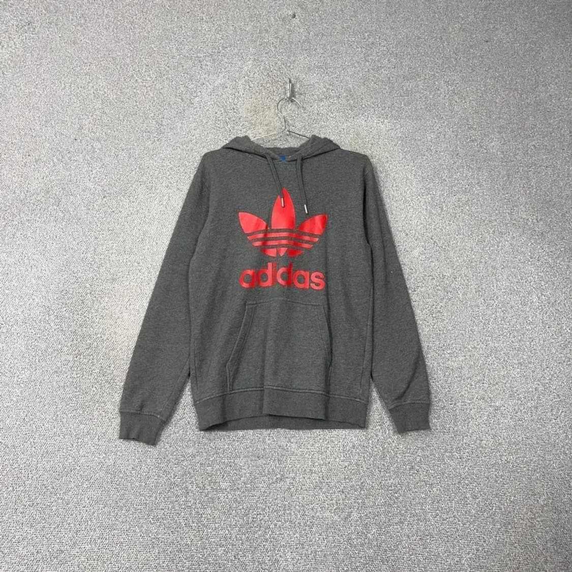 아디다스 프린팅 로고그레이 후드티 M 상품이미지1