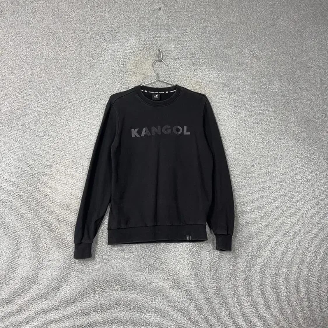 캉골 프린팅 블랙 맨투맨 S 상품이미지1