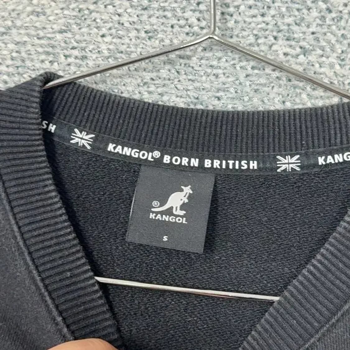 캉골 프린팅 블랙 맨투맨 S 상품이미지3