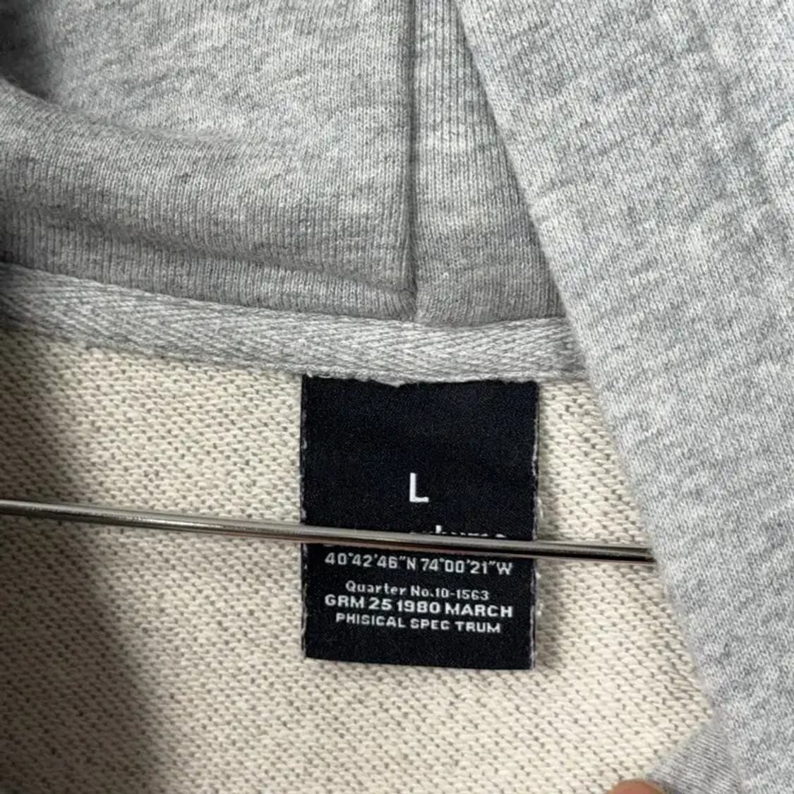 그루브라임 캐주얼 백프린팅 후드티 L 상품이미지3